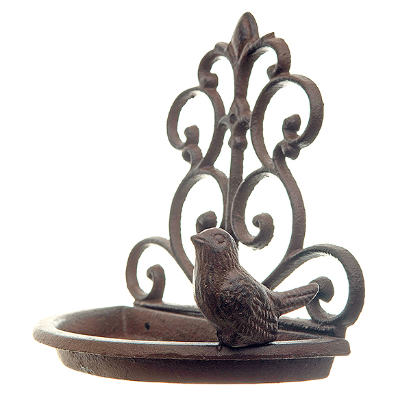 Cast Iron Wall Mounted Bird Feeder