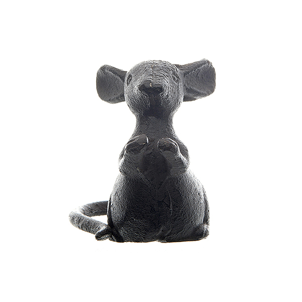 An image of Cast Iron Mouse Sculpture