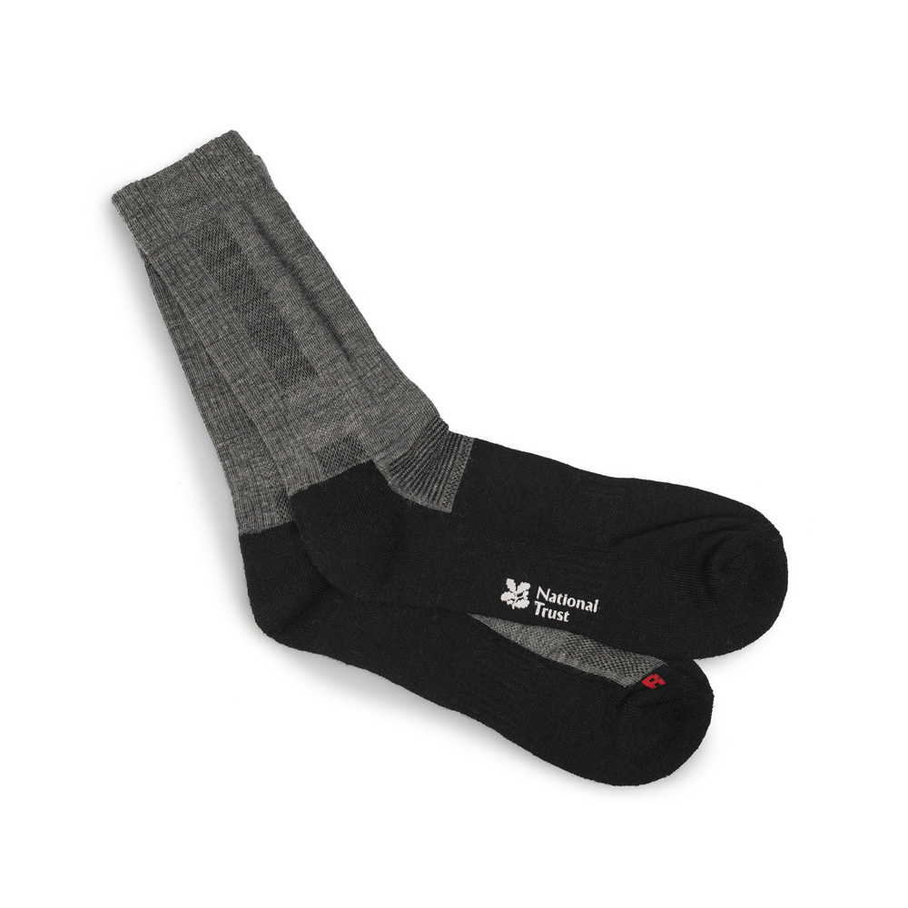 An image of Grey Hiking Socks, Size 6-8