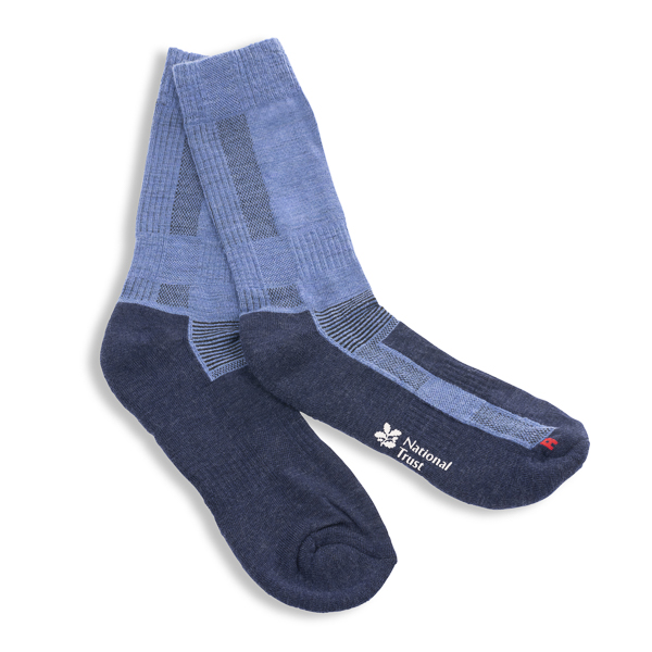 An image of Navy Hiking Socks, Size 6-9