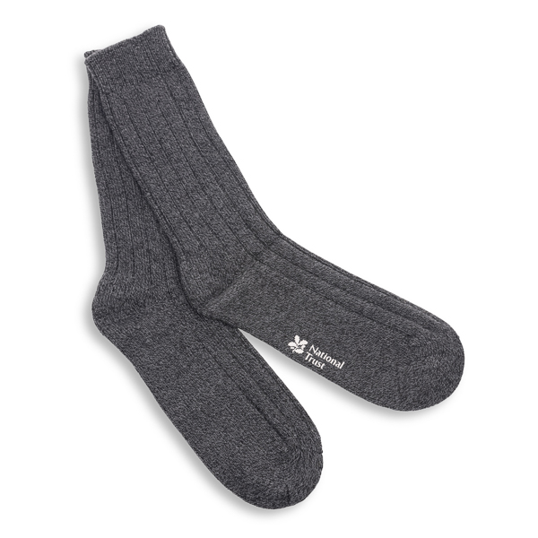 An image of Charcoal Day Tripper Socks, Size 6-8