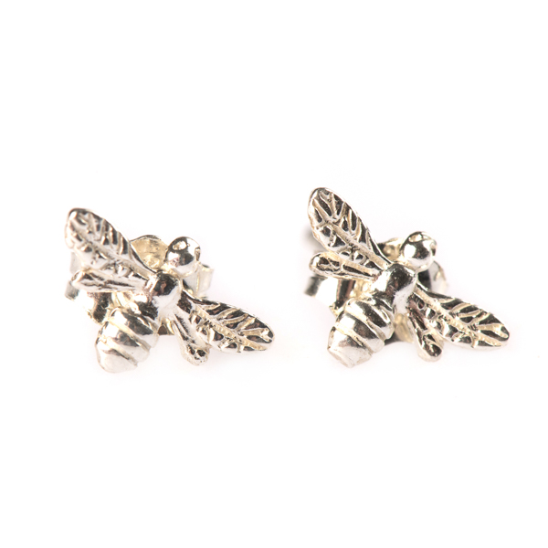 An image of The Old Farmhouse Jewellery Stud Earrings, Bee