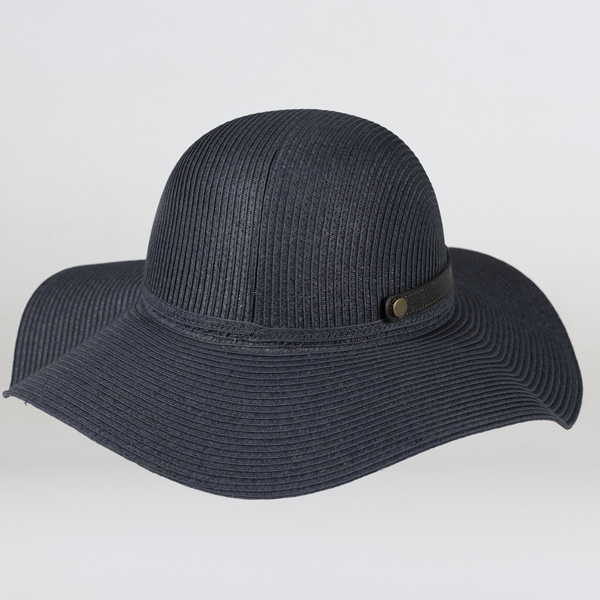 An image of National Trust Foldable Hat with Leather Clasp, Navy
