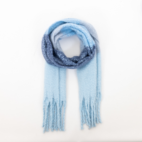 An image of Brushed Stripe Scarf, Ice