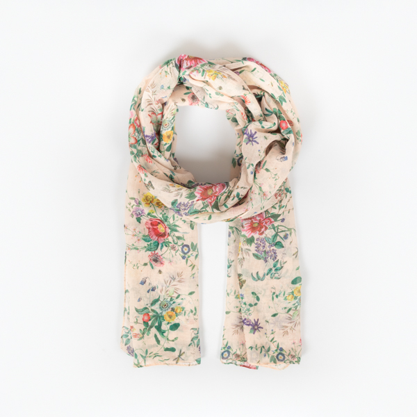 An image of Vintage Floral Recycled Polyester Scarf