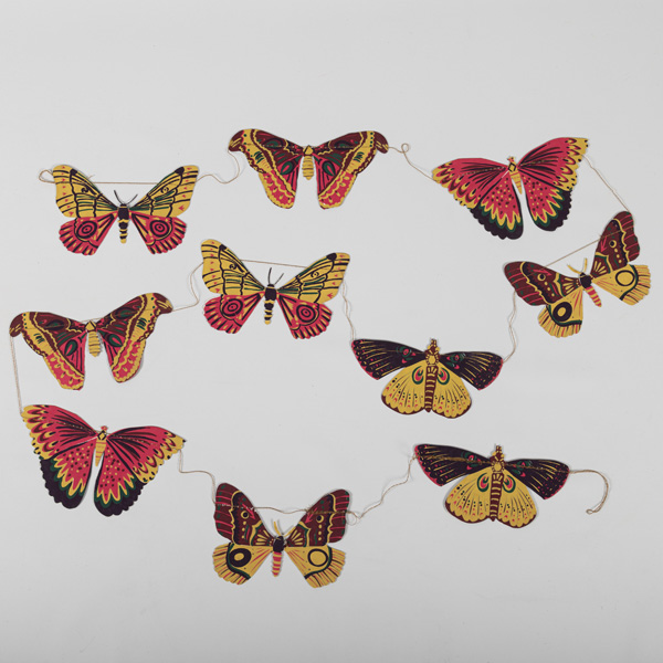 An image of Butterfly Garland, Recycled Paper