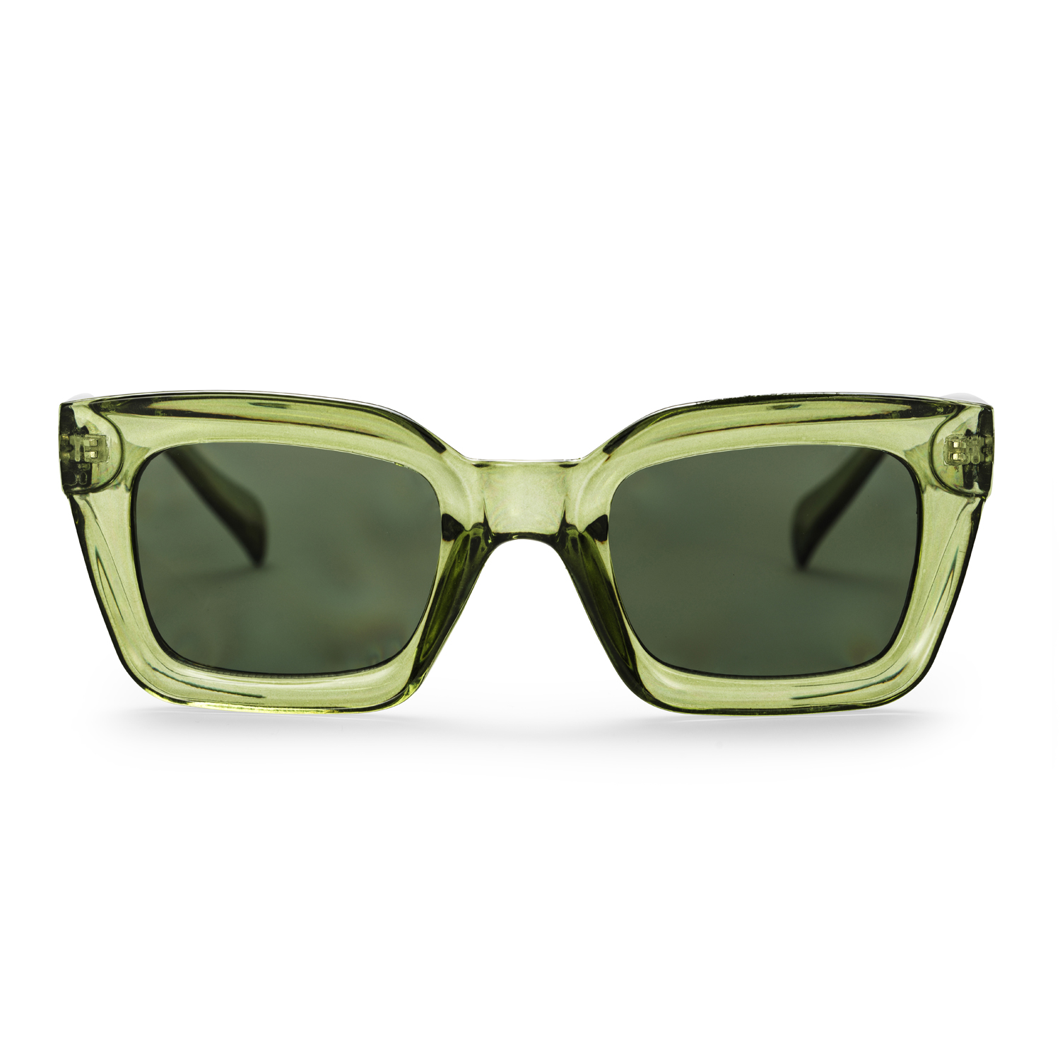 An image of CHPO Anna Recycled Plastic Green Sunglasses
