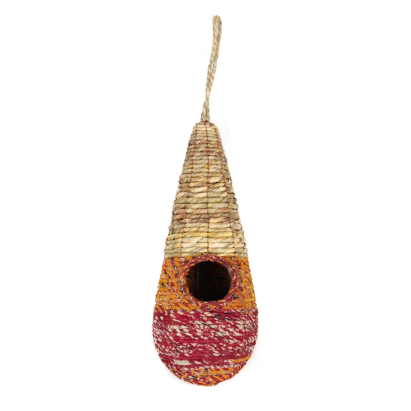 An image of Handmade Bird Nest House, Assorted Colours