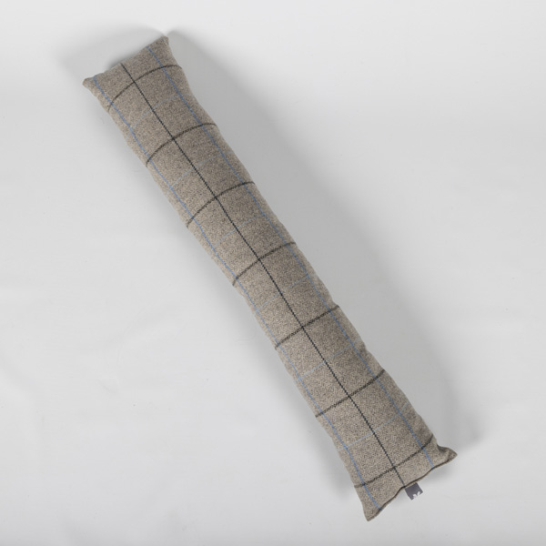 An image of Tweedmill Tweed Draught Excluder, Overcheck Silver