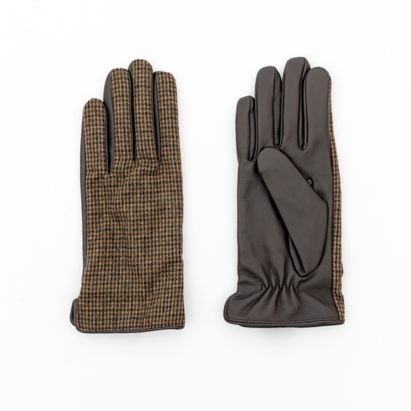 An image of National Trust Tweed and Leather gloves - S/M