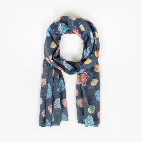 An image of National Trust Shell Searching Organic Cotton Scarf