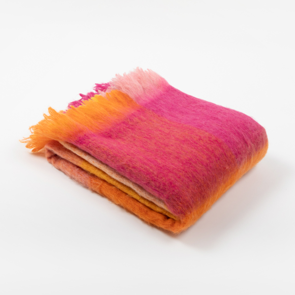 An image of National Trust Recycled Faux Mohair Sunset Throw