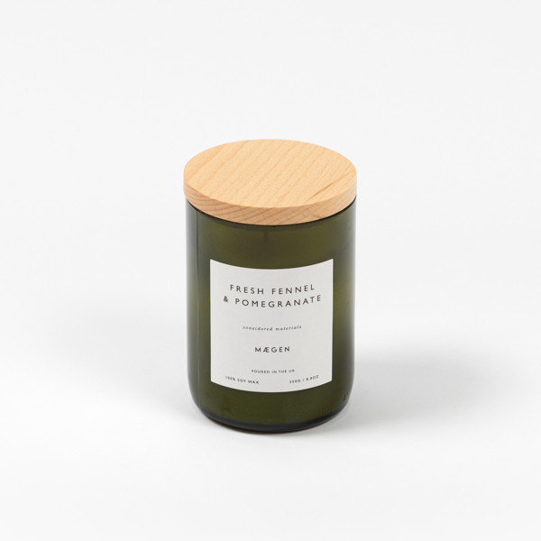 An image of Maegen Fennel and Pomegranate Candle