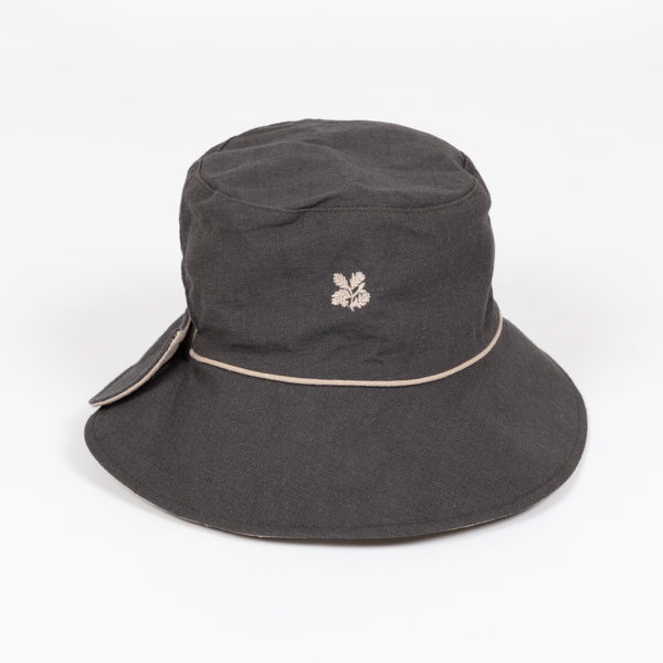 An image of National Trust Reversible Linen Beige Hat