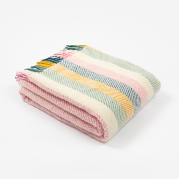 An image of National Trust Fishbone Coastal Sunset Throw