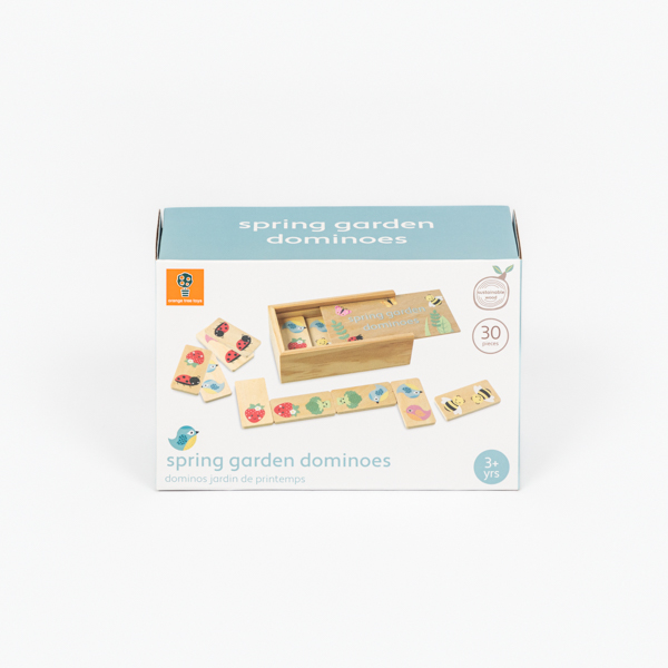 An image of Orange Tree Toys Spring Garden Dominoes