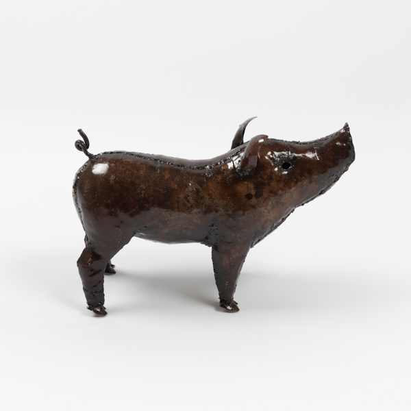 An image of Chi Africa Pig Recycled Metal Sculpture