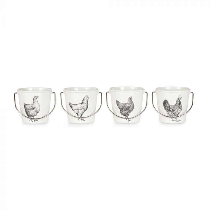 National Trust Egg Cup Buckets, Set of 4