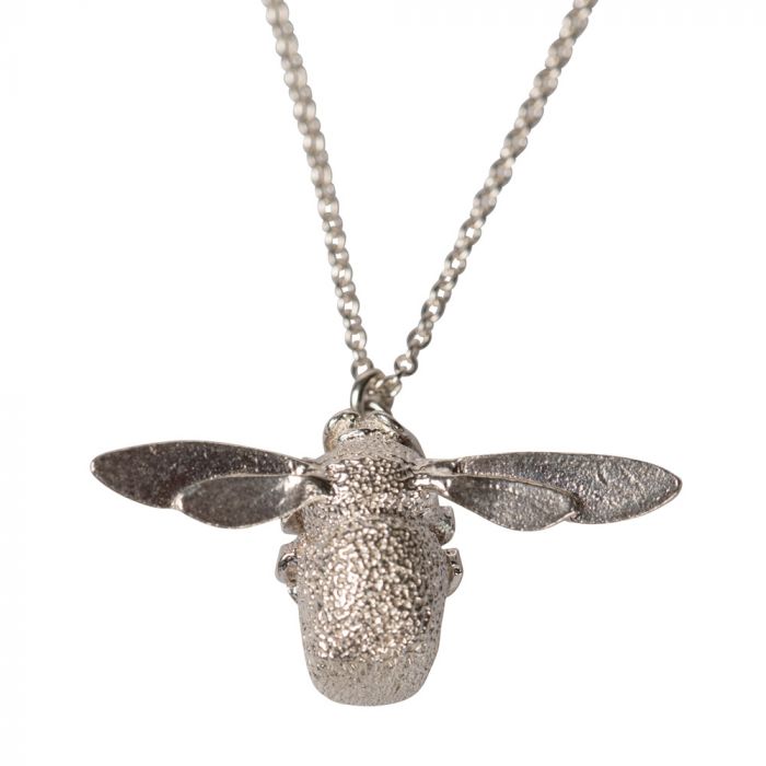 Alex Monroe Bumblebee Necklace, Sterling Silver