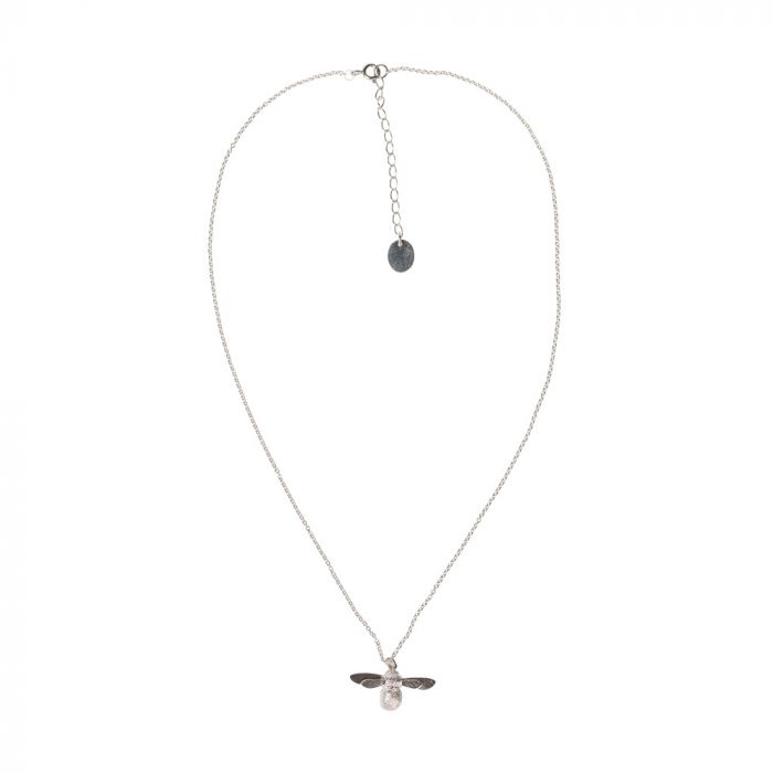 Alex Monroe Baby Bee Necklace, Sterling Silver