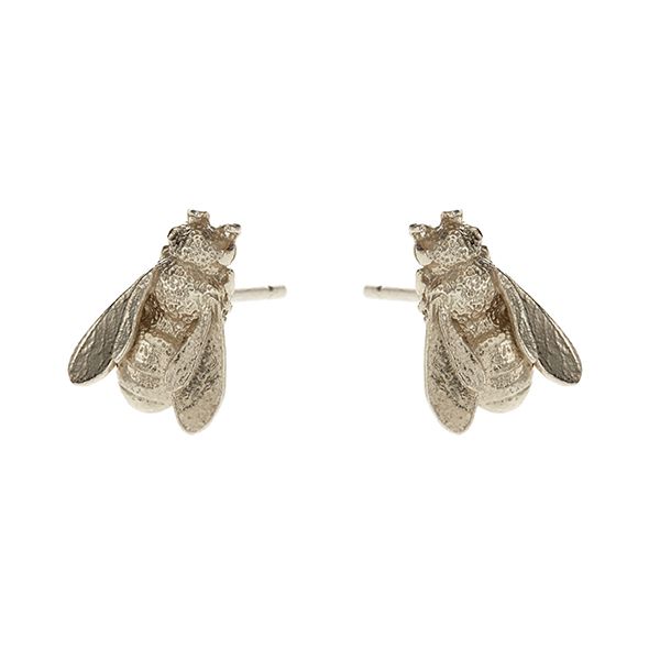 Alex Monroe Honeybee Stud Earrings, Sterling Silver