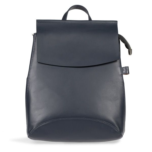 Navy leather backpack Clearance