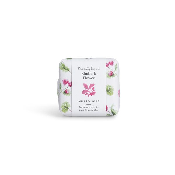 National Trust Rhubarb Flower Wrapped Milled Soap