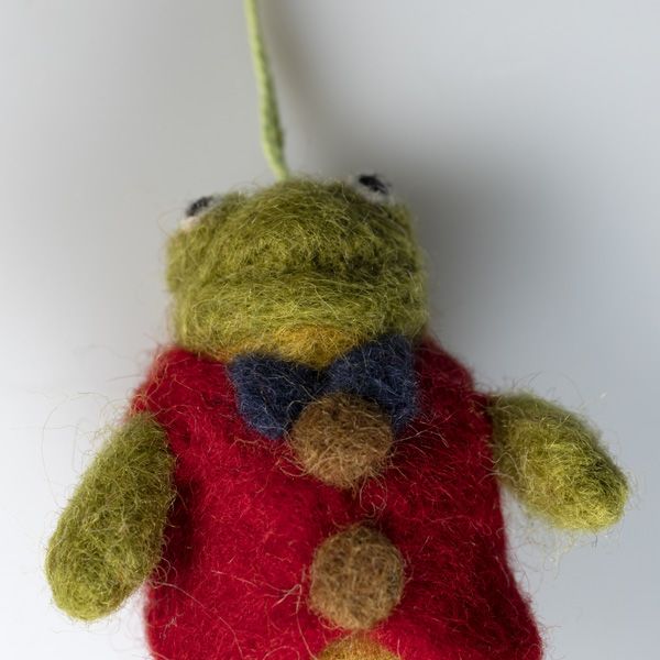 Needle Felted Mr Toad Decoration