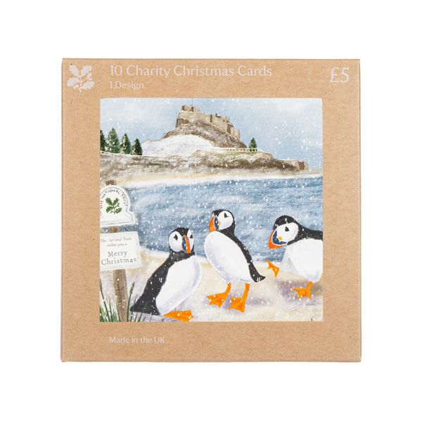 National Trust Puffin Christmas Cards, Pack of 10