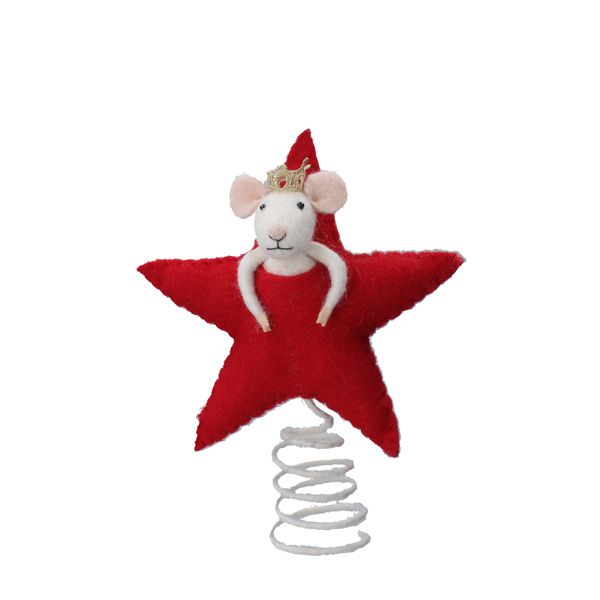 Wool Mix Mouse Top Tree Star