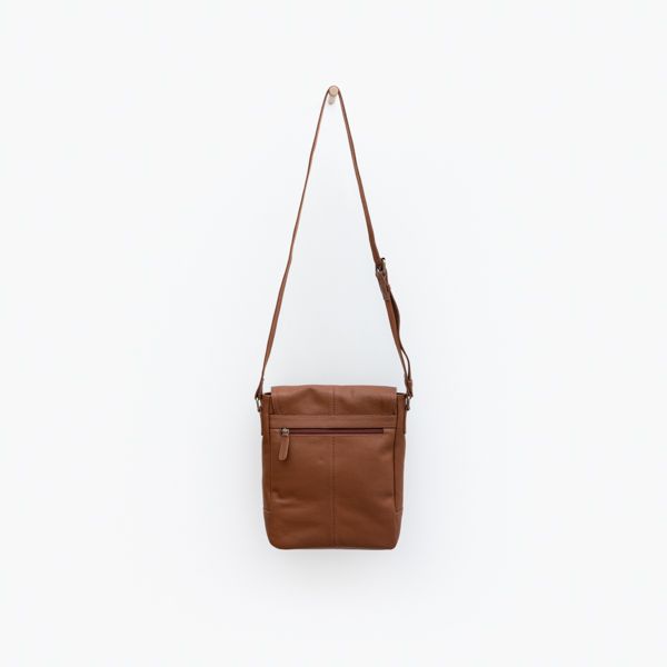 Leather Cross Body Bag, Brown