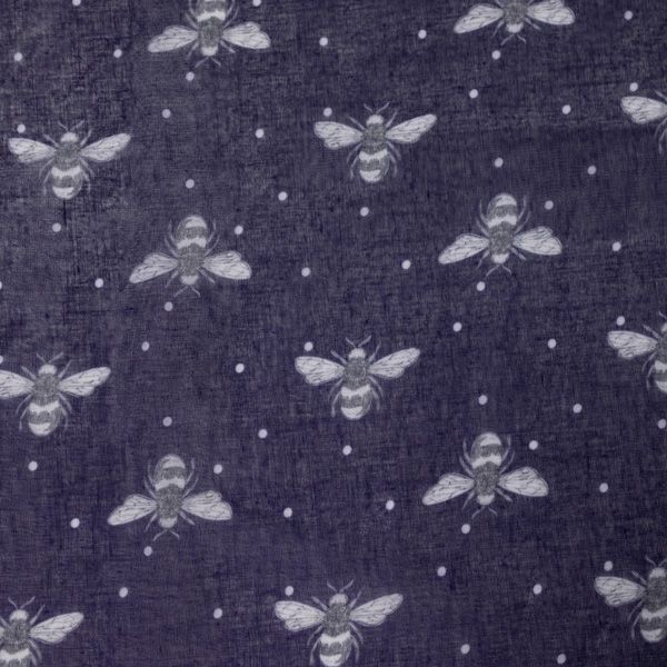 Fable Navy Bee Scarf