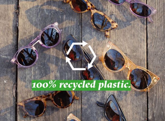  CHPO Långholmen Recycled Plastic Leopard Print Sunglasses