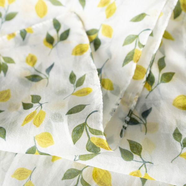 Lemon Print Silk Scarf