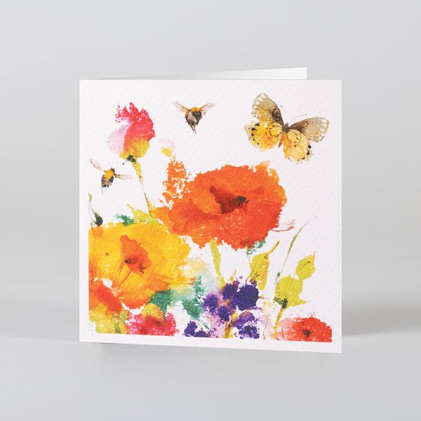 National Trust Kate Osbourne Bees And Wildflowers Notecards x20