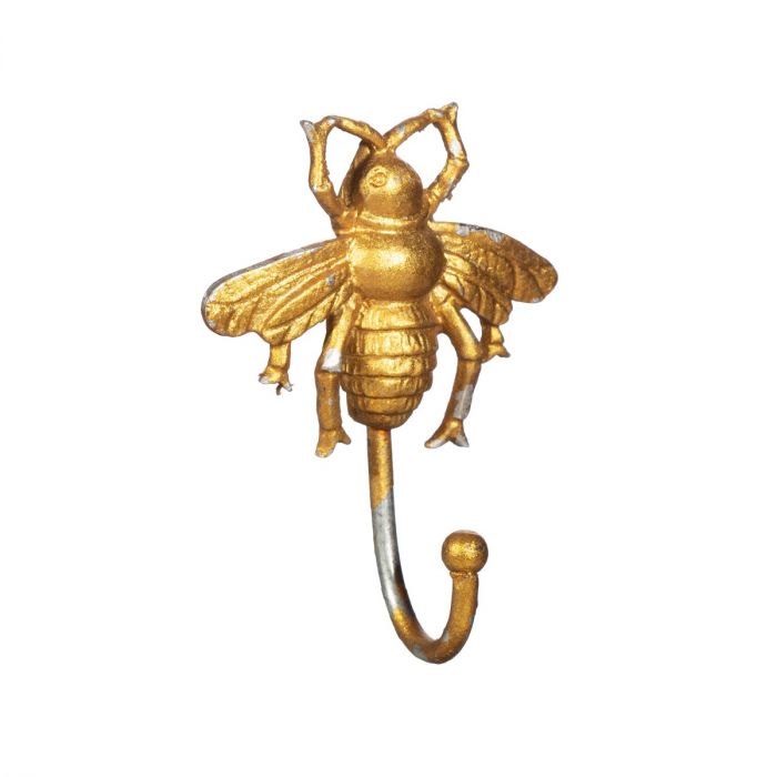 Rustic Mini Gold Bee Hook