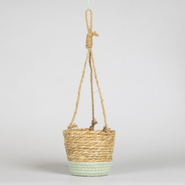 Woven Natural Top Hanging Basket