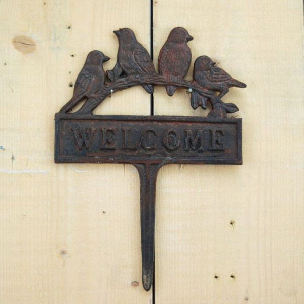 Welcome Ground Stake Sign