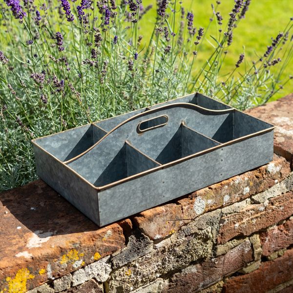 Galvanised Tray With Handle