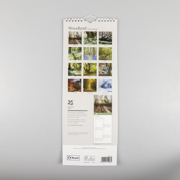 National Trust 2023 Slim Woodland Calendar 