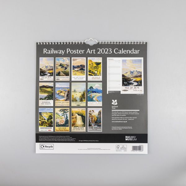 National Trust 2023 Railway Poster Calendar | National Trust Shop