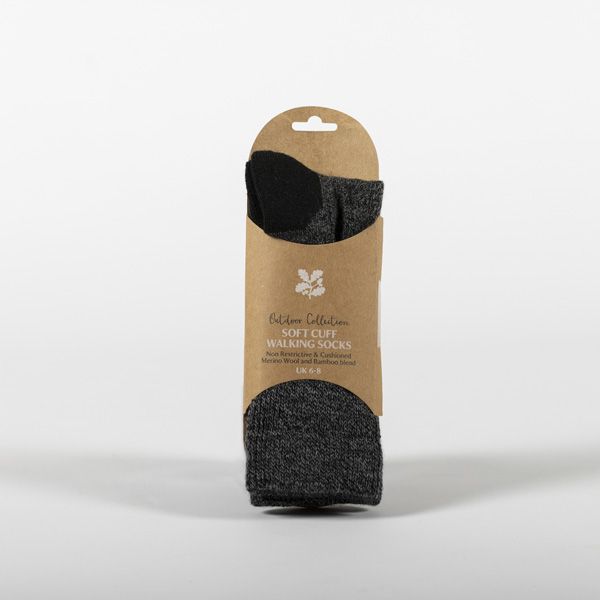 National Trust Black Comfort Walking Socks