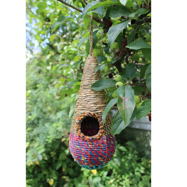 Handmade Bird Nest House, Assorted Colours