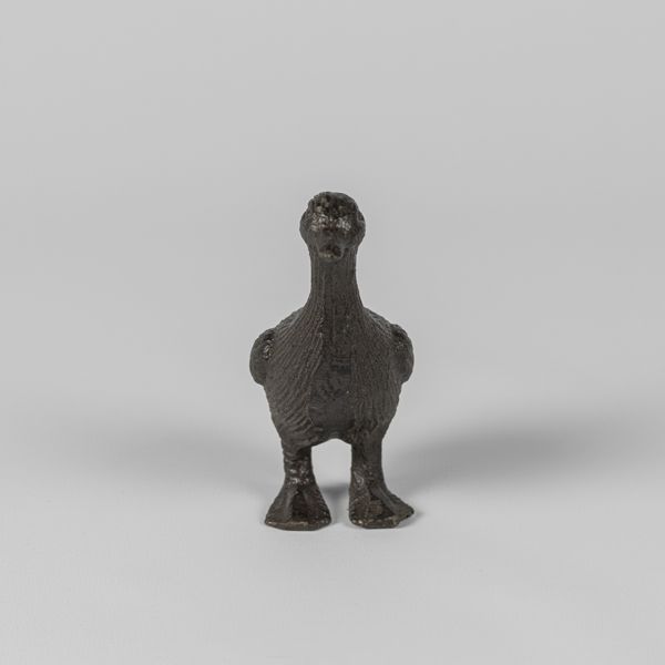 Cast Iron Duckling Sculpture