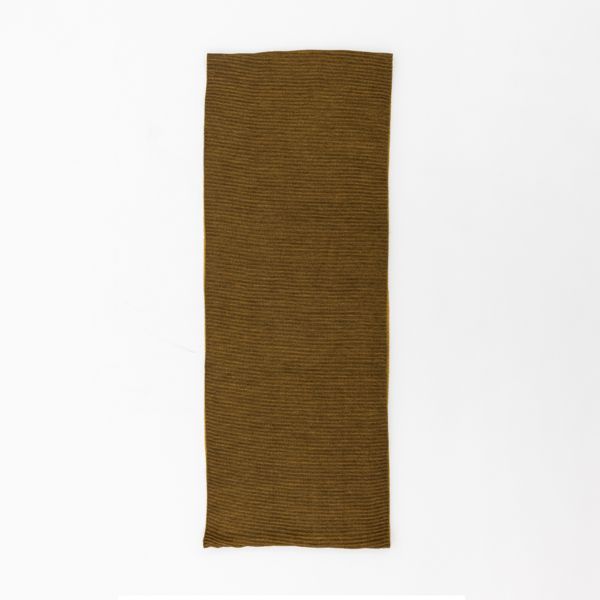 Pleated Two Tone Mustard Snood