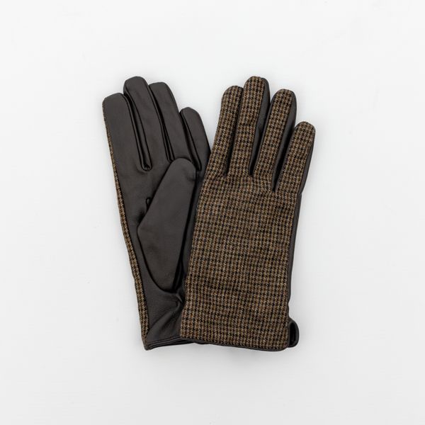National Trust Tweed and Leather Gloves