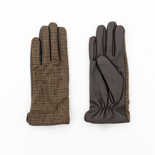 National Trust Tweed and Leather Gloves