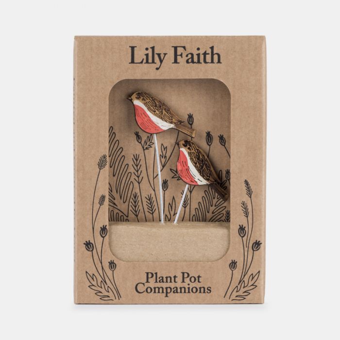 Lily Faith, Robin Plant Pot Companions