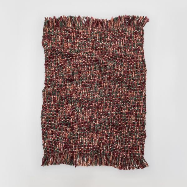 National Trust Chunky Knit Recycled Rust Throw