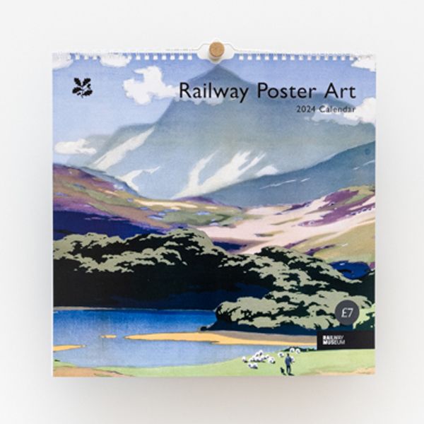 National Trust Railway Poster Art Calendar 2024